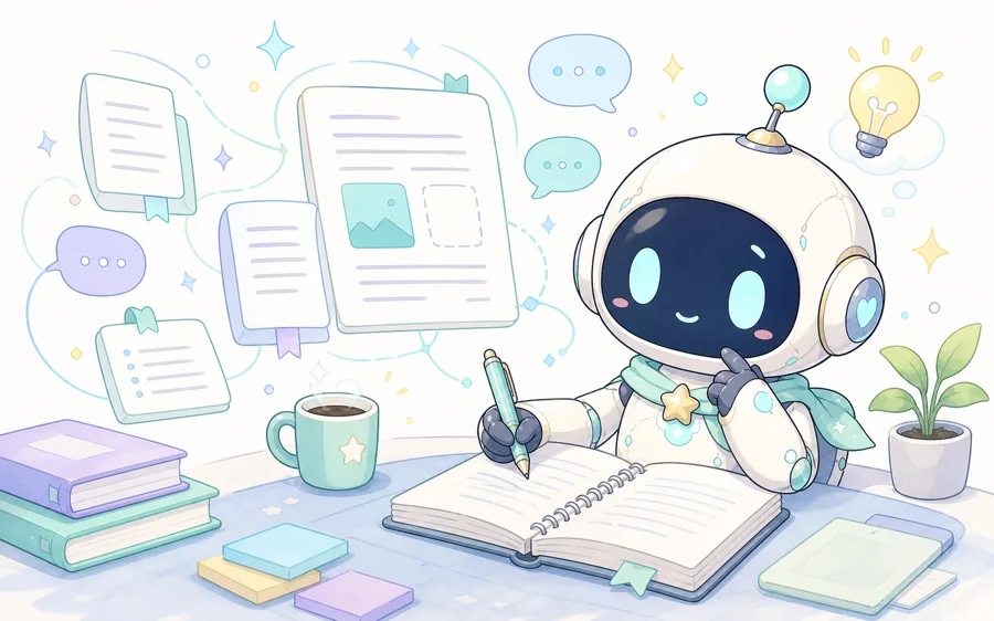AIで文章を書く2Dイラスト