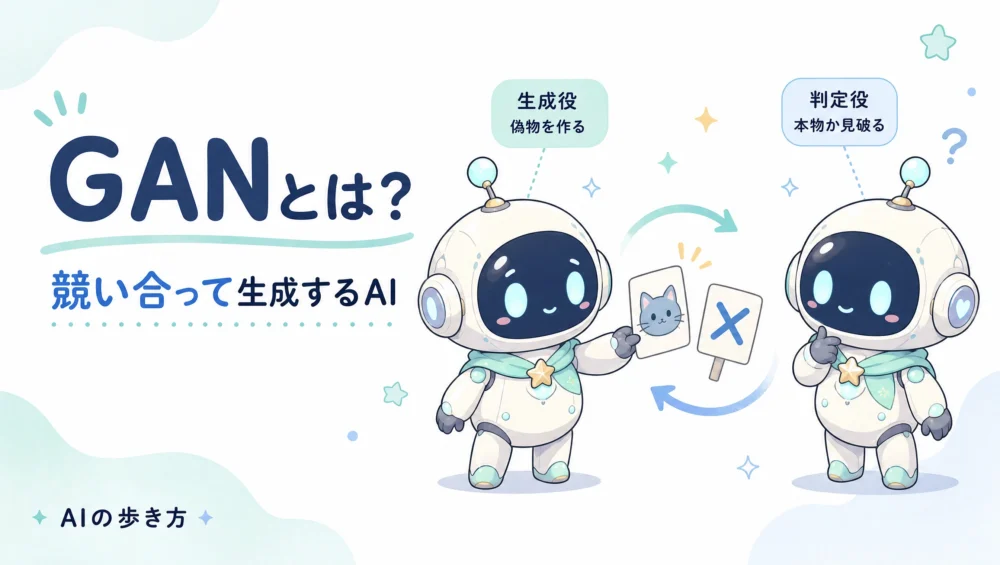 GANとは？敵対的生成ネットワークの仕組みをやさしく図解